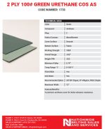 green urethane conveyor belt material