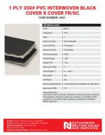 3461 - 1 ply 350# PVC Interwoven Black Cover x Cover FR-SC