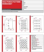 NBSS conveyor belting hole punch pattern worksheet